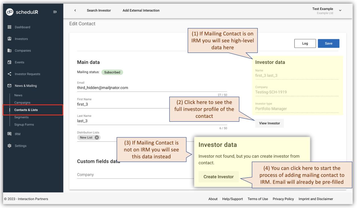 Figure 10.21 – Mailing – IRM integration 2