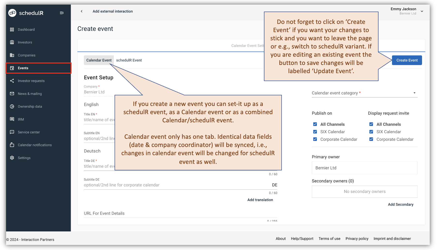 Figure 12.1  – Calendar/schedulR introduction