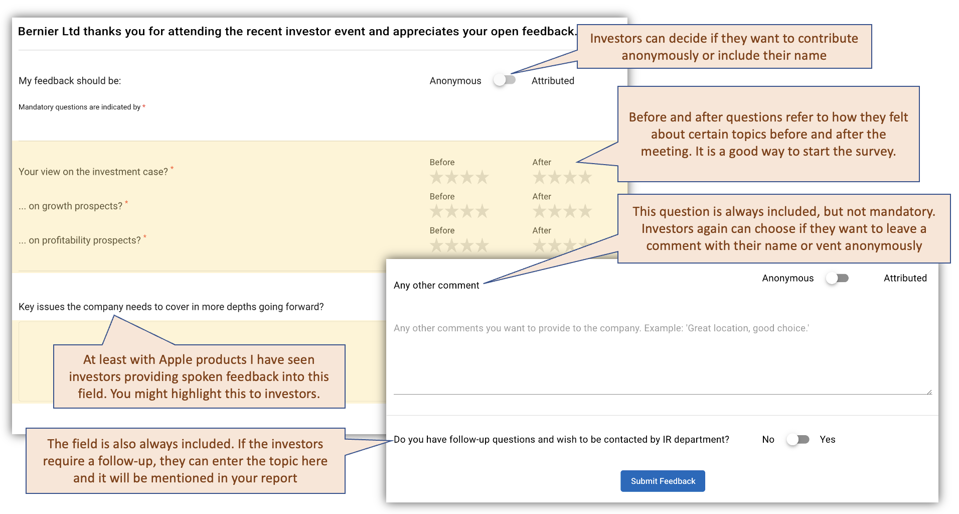 Figure 7.20 – Create/Edit Event – Investor View