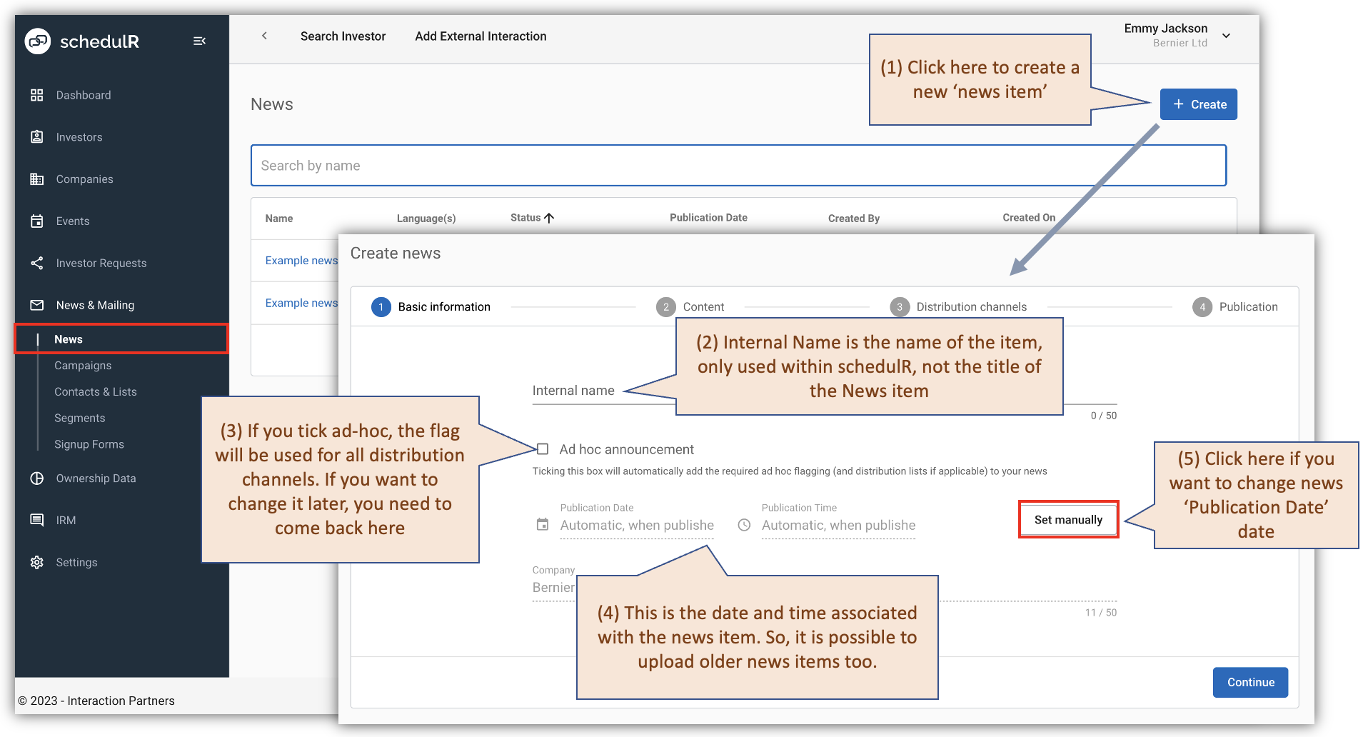 Figure 9.1 – News – Creating a News item