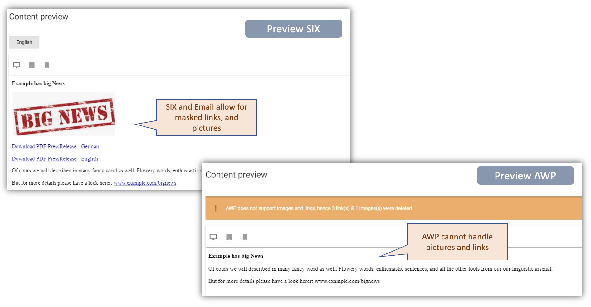 Figure 9.15 – News – Distribution Channel – Preview